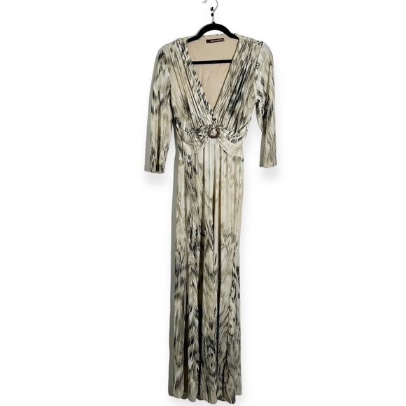 Roberto Cavalli Dresses & Skirts - Roberto Cavalli Draped Wrap Printed Jersey Maxi Dress size 44